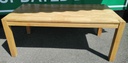 LOVELY LARGE BLOCK OAK DINING TABLE