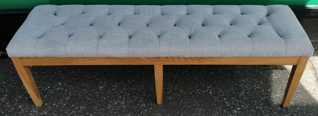 Great Oak / fabric Bench