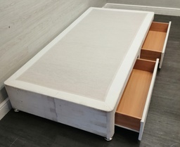[HF17339] SINGLE 3FT DIVAN BASE WITH TWO DRAWERS
