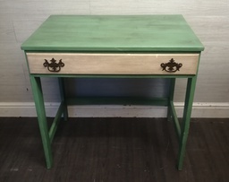 [HF17406] CREAM &amp; GREEN PAINTED DRESSING DESK