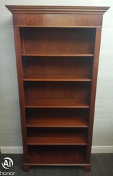 [HF17405] MAHOGANY REPRO DARK WOOD BOOKCASE