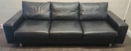 [HF17560] Stressless by Ekornes  Emma 200 Black Leather Sofa