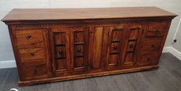 [HF17825] QUALITY LARGE SOLID WOOD SHEESHAM SIDEBOARD
