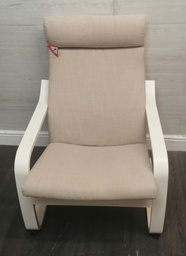 [HF17942] IKEA ‘POÄNG’ BEIGE FABRIC ARMCHAIR