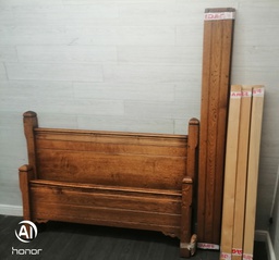 [HF18107] 5ft QUALITY RUSTIC OAK BEDFRAME