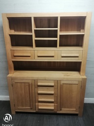 [HF18125] BARGAIN OAK DISPLAY DRESSER UNIT