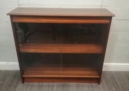 [HF18136] Retro Glazed front sliding door neat bookcase