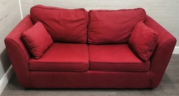 [HF18219] Neat Red Toned Sofa Bed
