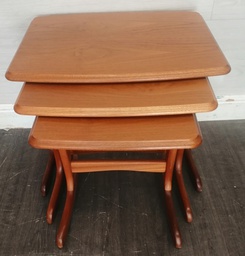 [HF18241] Retro Style Teak Nest of Three Tables