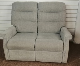[HF18276] NEAT HIGH BACK TWO SEATER GREY TONED  SOFA