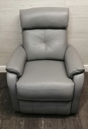 [HF18331] GREY LEATHER ELECTRIC RECLINER ARMCHAIR FROM JOHN LEWIS