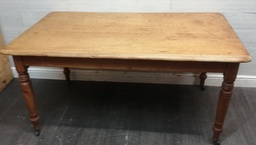 [HF18503] SOLID OLD PINE 5FT DINING TABLE