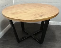 [HF18710] Quality modern oak round dining table