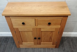 [HF18722] LOVELY DOUBLE  OAK SIDEBOARD