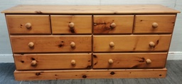 [HF18852] Quality Solid Pine Large Eight Drawer Merchant Style Chest